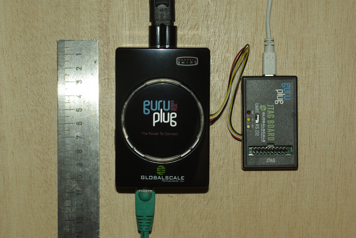 GuruPlug Server Plus and JTAG Board